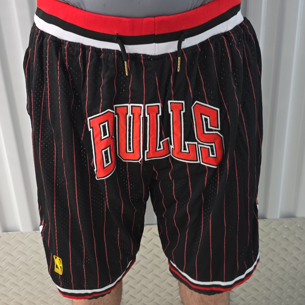 1907-98 Just Don Black and Red Bulls Athletic Vintage Shorts